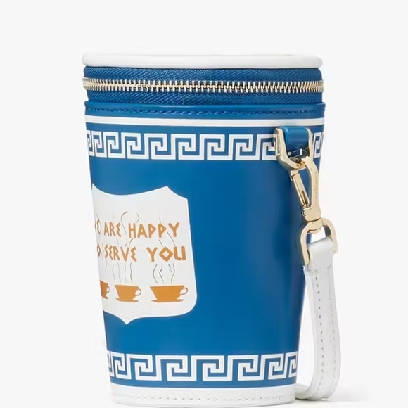🔹️ Kate Spade🔹️ Collectable/ NOVELTY Coffee Break 3D Crossbody ✨️🩵 - Picture 2 of 5